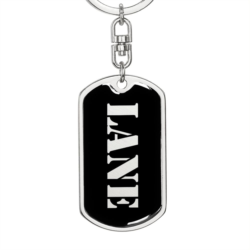 Lane v2 - Luxury Dog Tag Keychain
