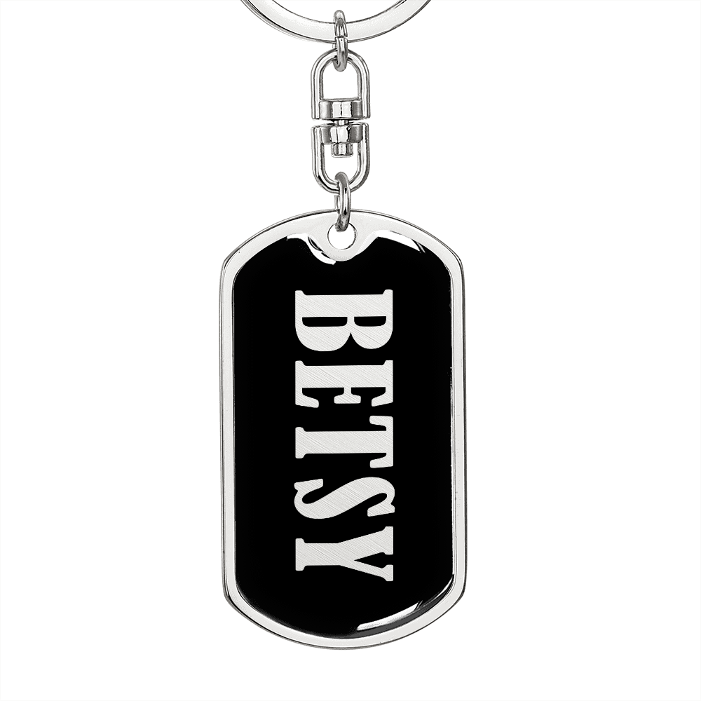 Betsy v02 - Luxury Dog Tag Keychain