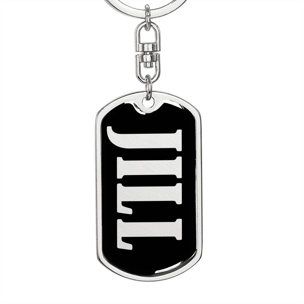 Jill v02 - Luxury Dog Tag Keychain