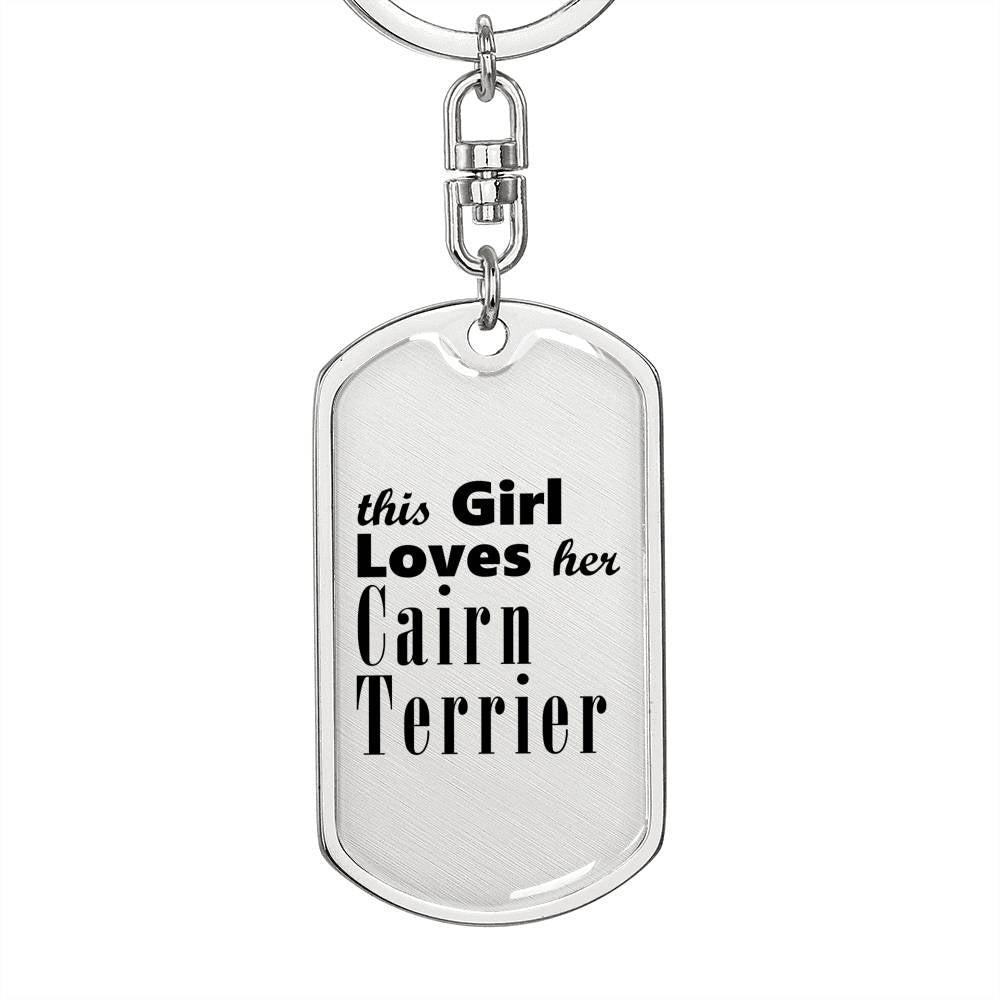 Cairn Terrier - Luxury Dog Tag Keychain