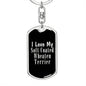 Love My Soft Coated Wheaten Terrier v2 - Luxury Dog Tag Keychain