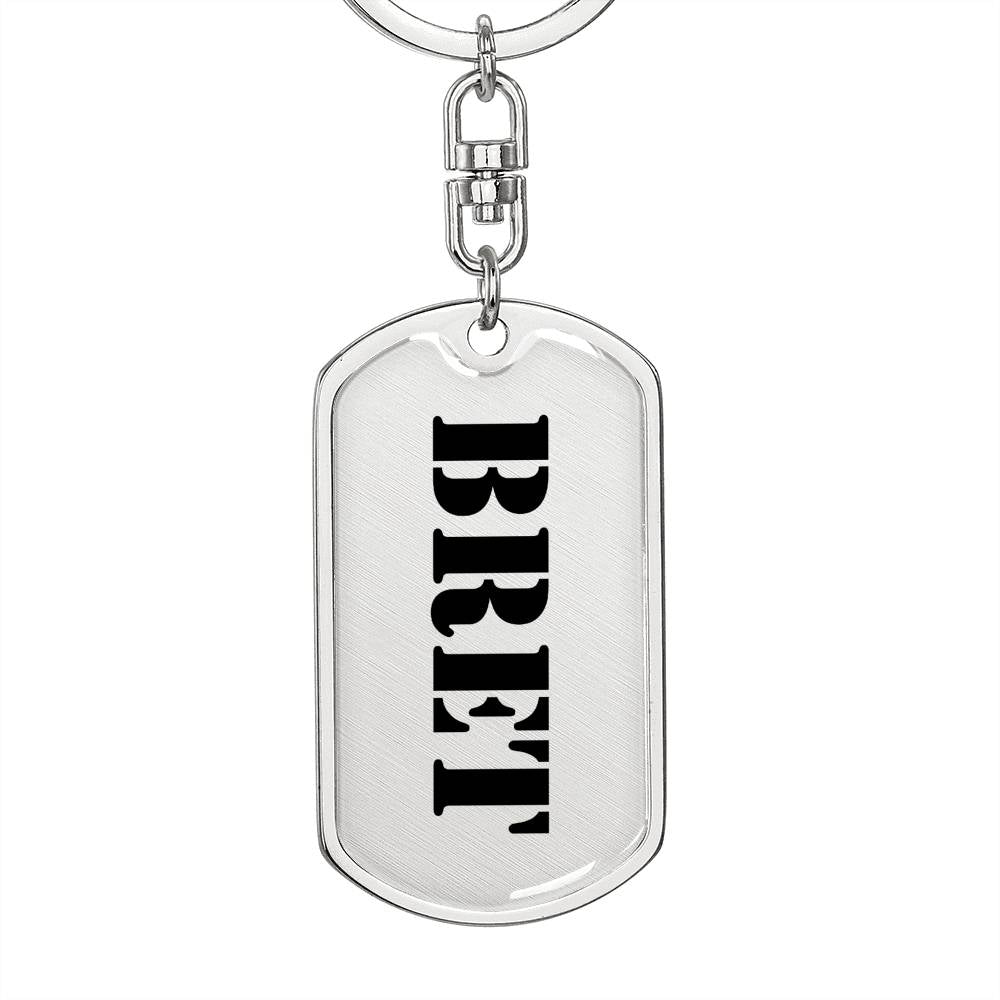 Bret - Luxury Dog Tag Keychain