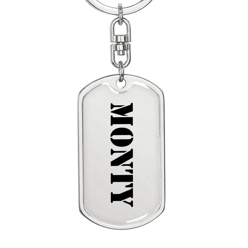 Monty - Luxury Dog Tag Keychain