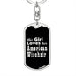 American Wirehair v2 - Luxury Dog Tag Keychain