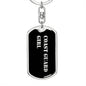 Coast Guard Girl v2 - Luxury Dog Tag Keychain