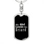 Briard v2 - Luxury Dog Tag Keychain