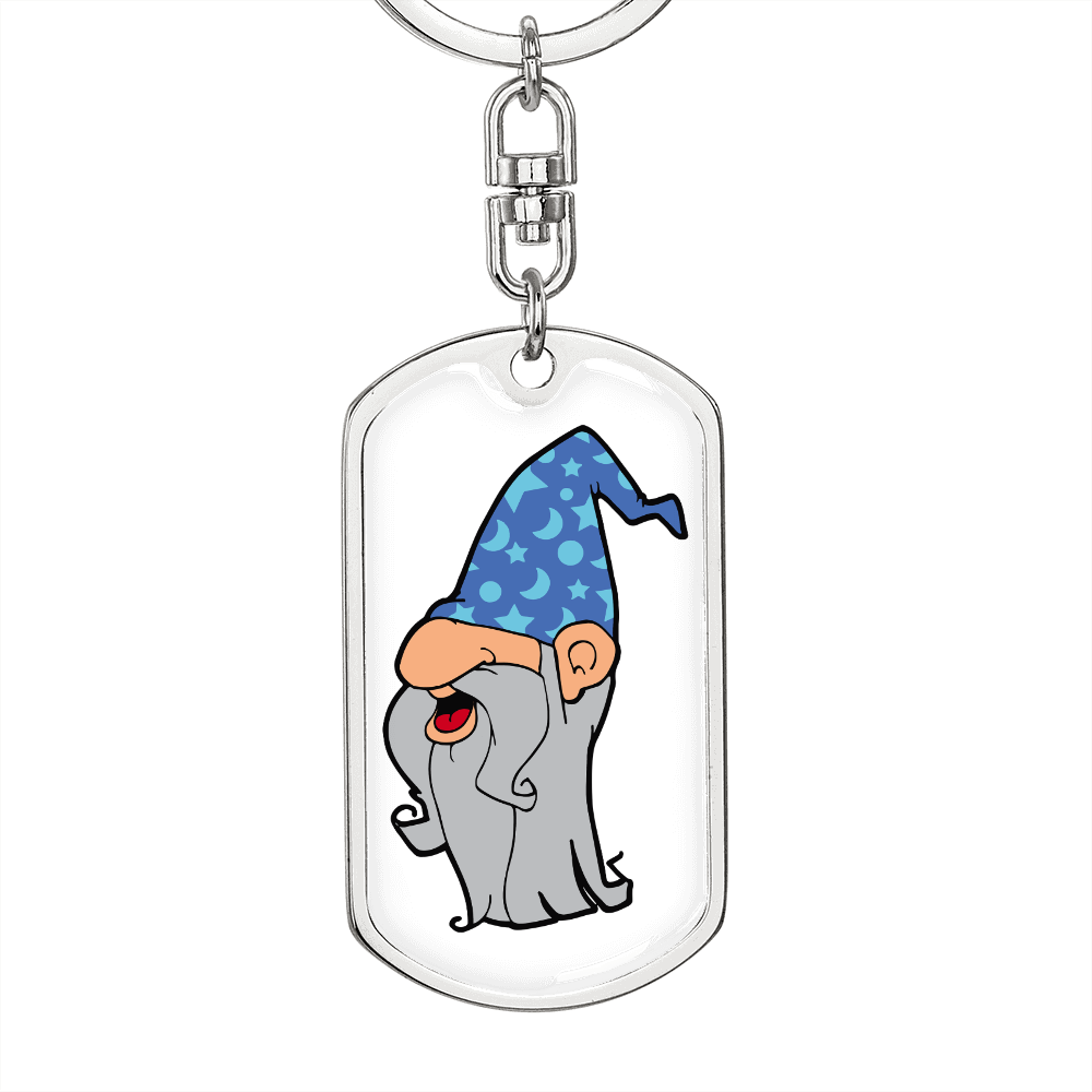 Wizard 02 - Luxury Dog Tag Keychain