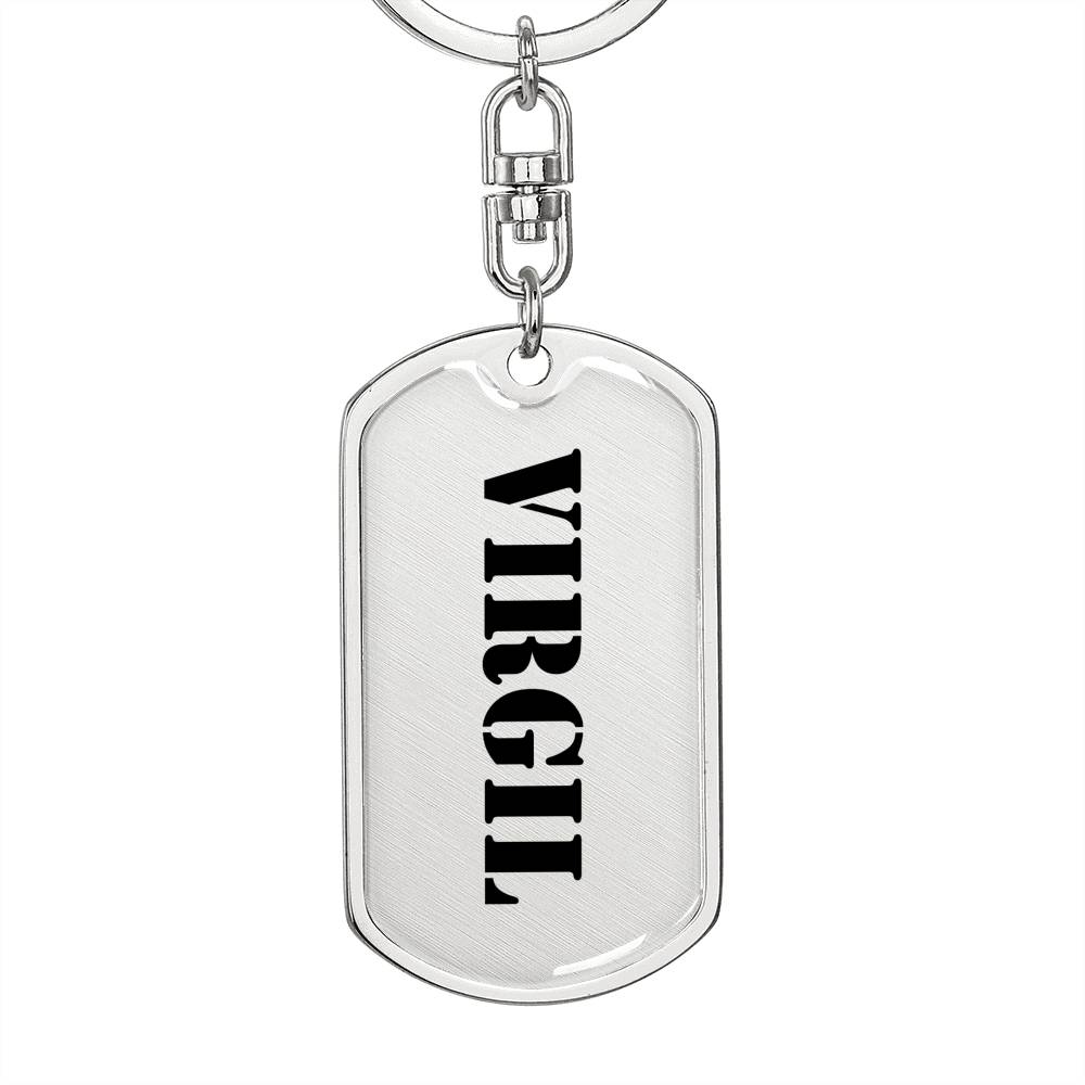 Virgil - Luxury Dog Tag Keychain