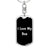 Love My Boa v2 - Luxury Dog Tag Keychain