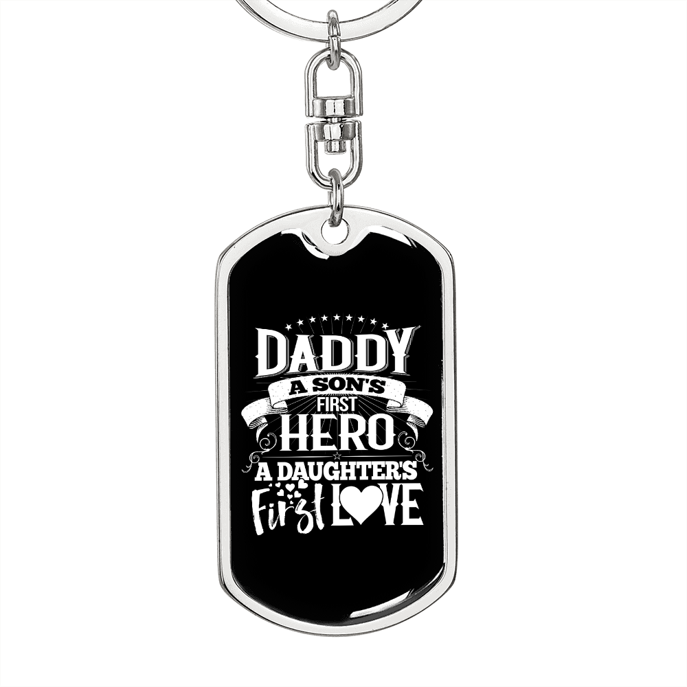 Daddy - Luxury Dog Tag Keychain