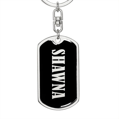 Shawna v02 - Luxury Dog Tag Keychain