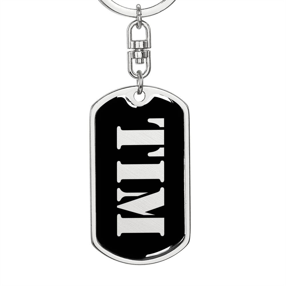Tim v3 - Luxury Dog Tag Keychain