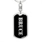 Bruce v3 - Luxury Dog Tag Keychain
