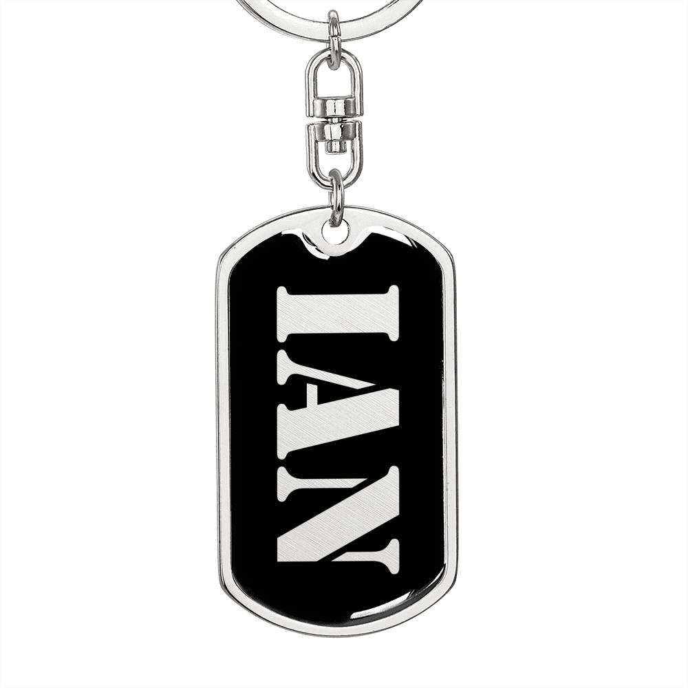 Ian v3 - Luxury Dog Tag Keychain
