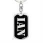 Ian v3 - Luxury Dog Tag Keychain