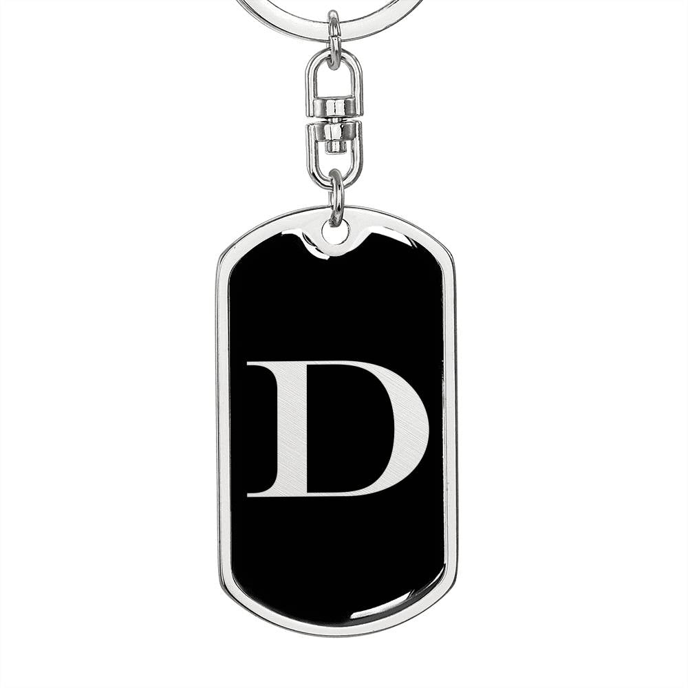 Initial D v2a - Luxury Dog Tag Keychain