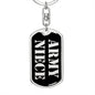 Army Niece v2 - Luxury Dog Tag Keychain