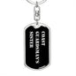 Coast Guardsman's Sister v2 - Luxury Dog Tag Keychain