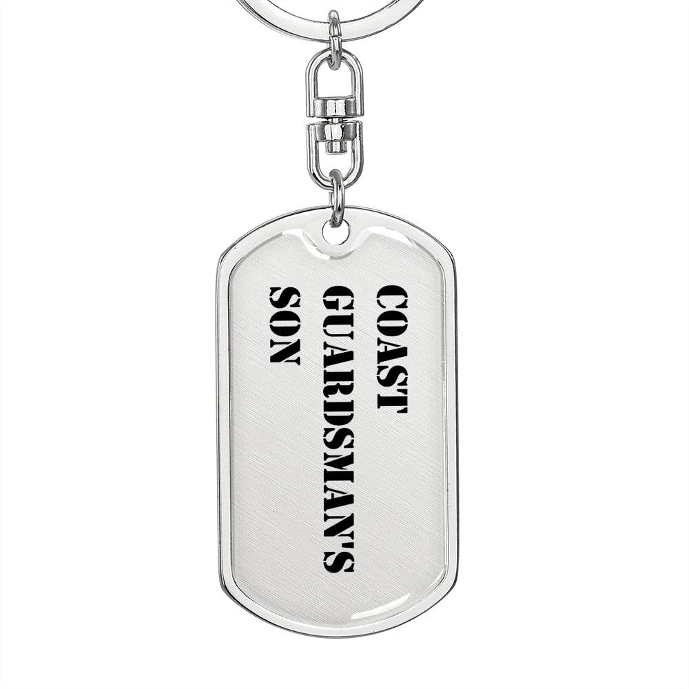 Coast Guardsman's Son - Luxury Dog Tag Keychain
