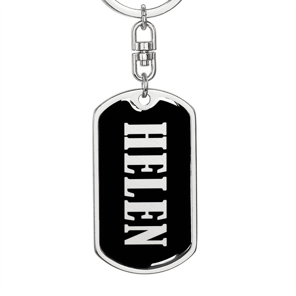 Helen v02 - Luxury Dog Tag Keychain