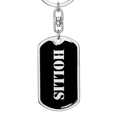 Hollis v2 - Luxury Dog Tag Keychain