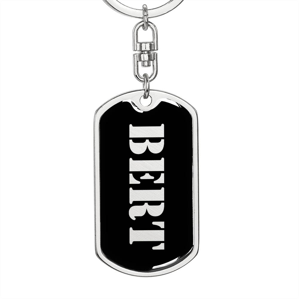 Bert v3 - Luxury Dog Tag Keychain