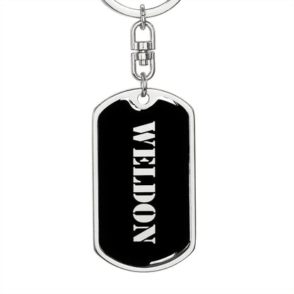 Weldon v2 - Luxury Dog Tag Keychain
