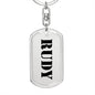 Rudy - Luxury Dog Tag Keychain