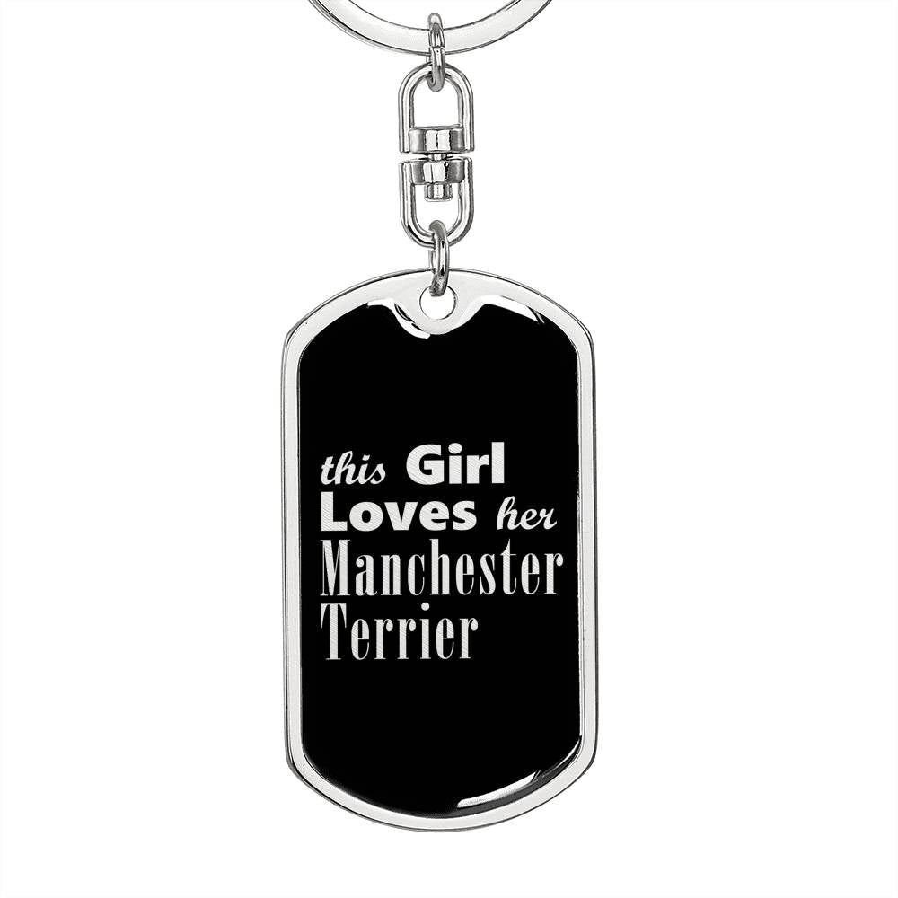 Manchester Terrier v2 - Luxury Dog Tag Keychain