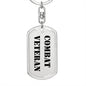 Combat Veteran - Luxury Dog Tag Keychain