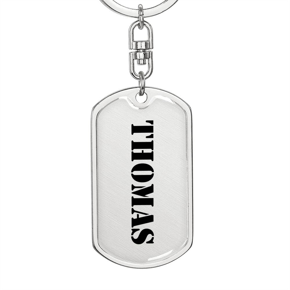 Thomas - Luxury Dog Tag Keychain