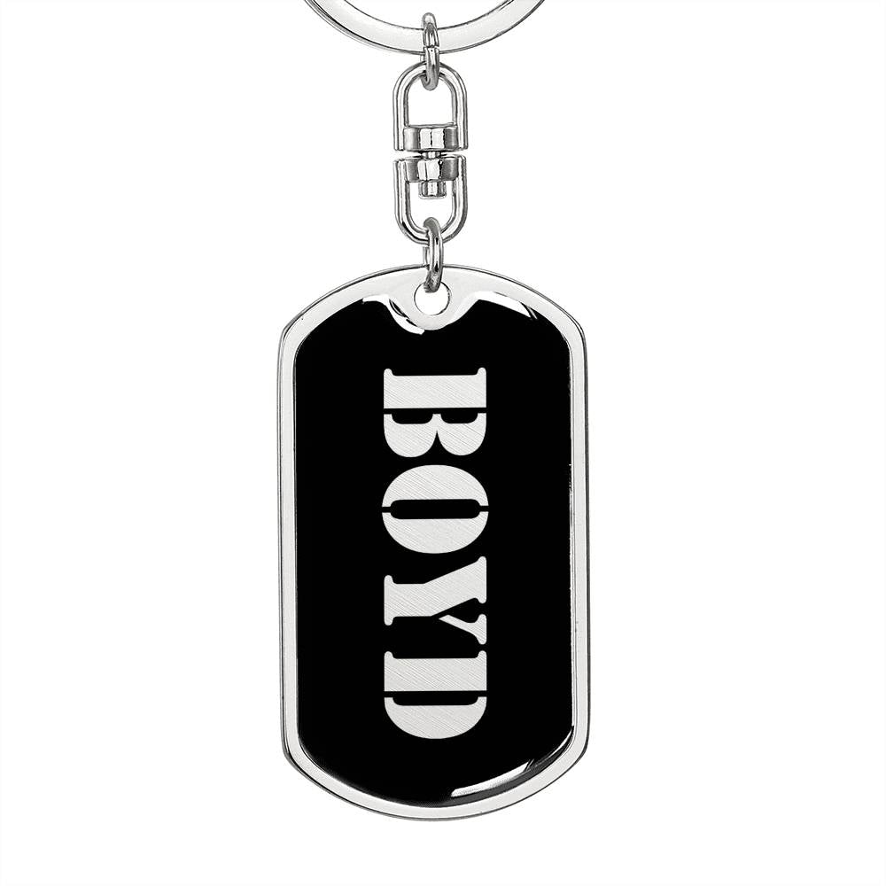 Boyd v3 - Luxury Dog Tag Keychain