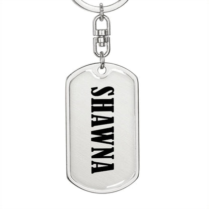 Shawna v01 - Luxury Dog Tag Keychain