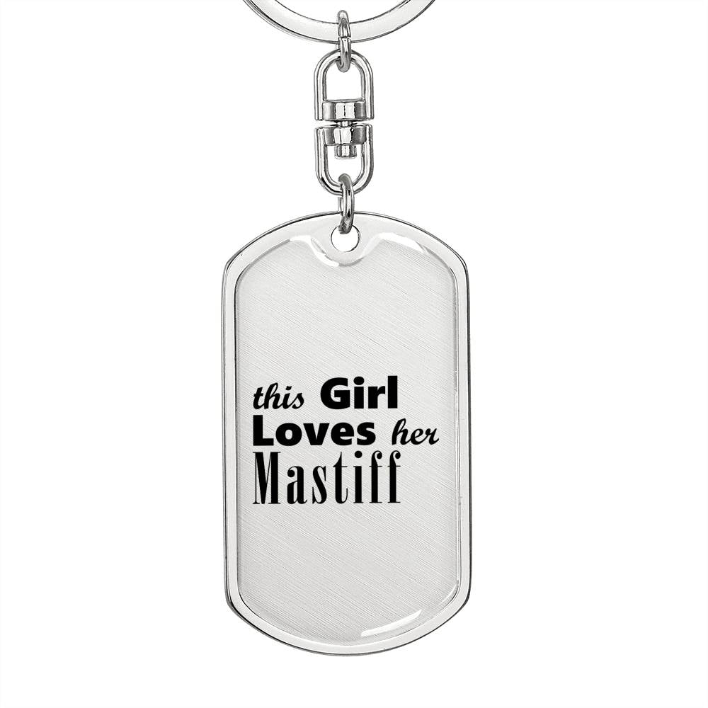 Mastiff - Luxury Dog Tag Keychain