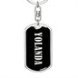 Yolanda v02 - Luxury Dog Tag Keychain