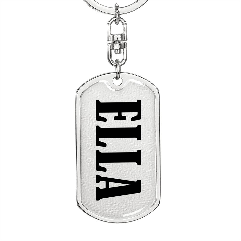 Ella v01 - Luxury Dog Tag Keychain