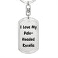 Love My Pale-Headed Rosella - Luxury Dog Tag Keychain