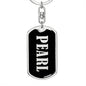 Pearl v02 - Luxury Dog Tag Keychain