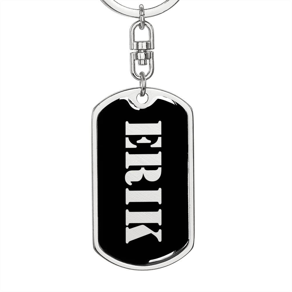 Erik v3 - Luxury Dog Tag Keychain