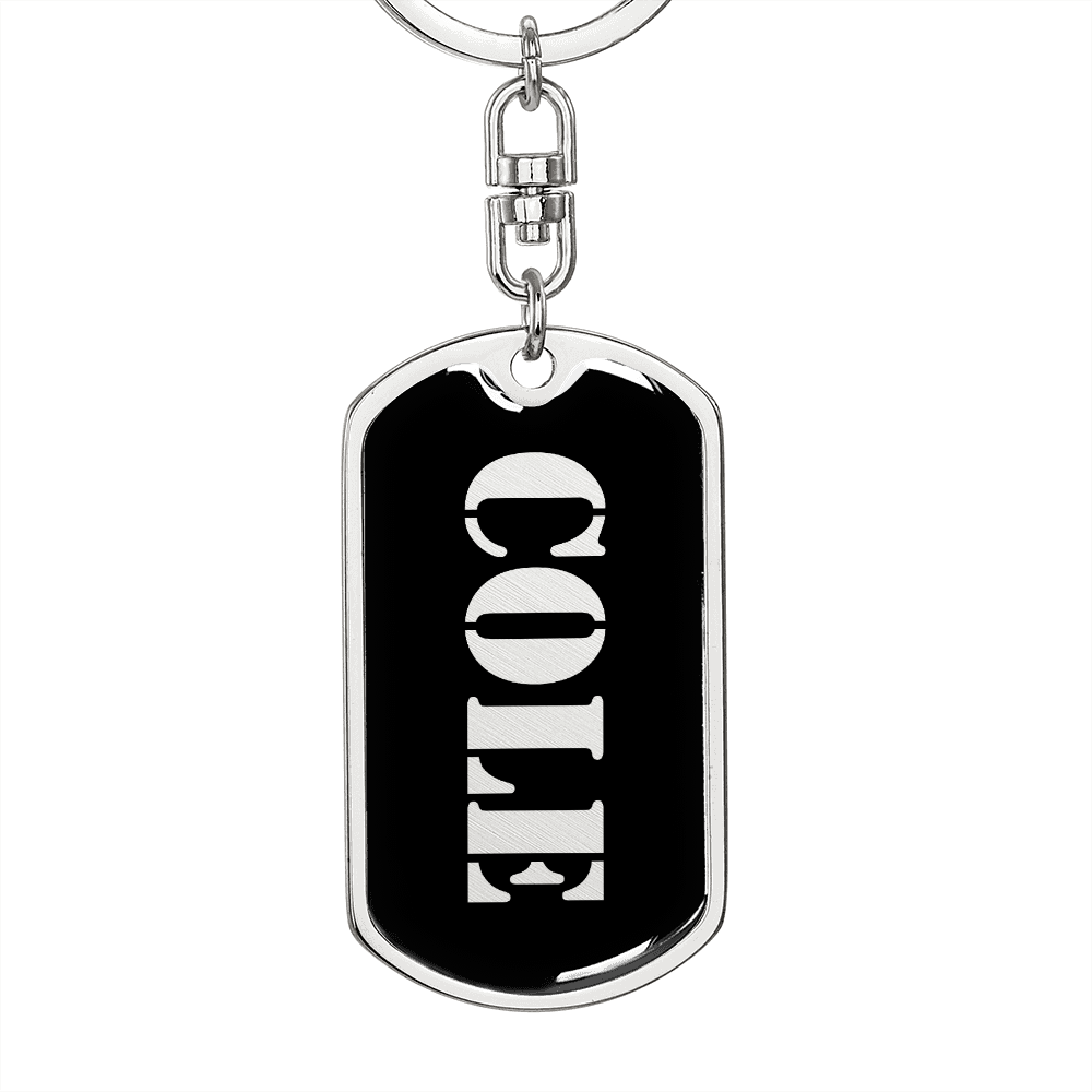 Cole v2 - Luxury Dog Tag Keychain