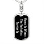 Yorkshire Terrier's Home v2 - Luxury Dog Tag Keychain