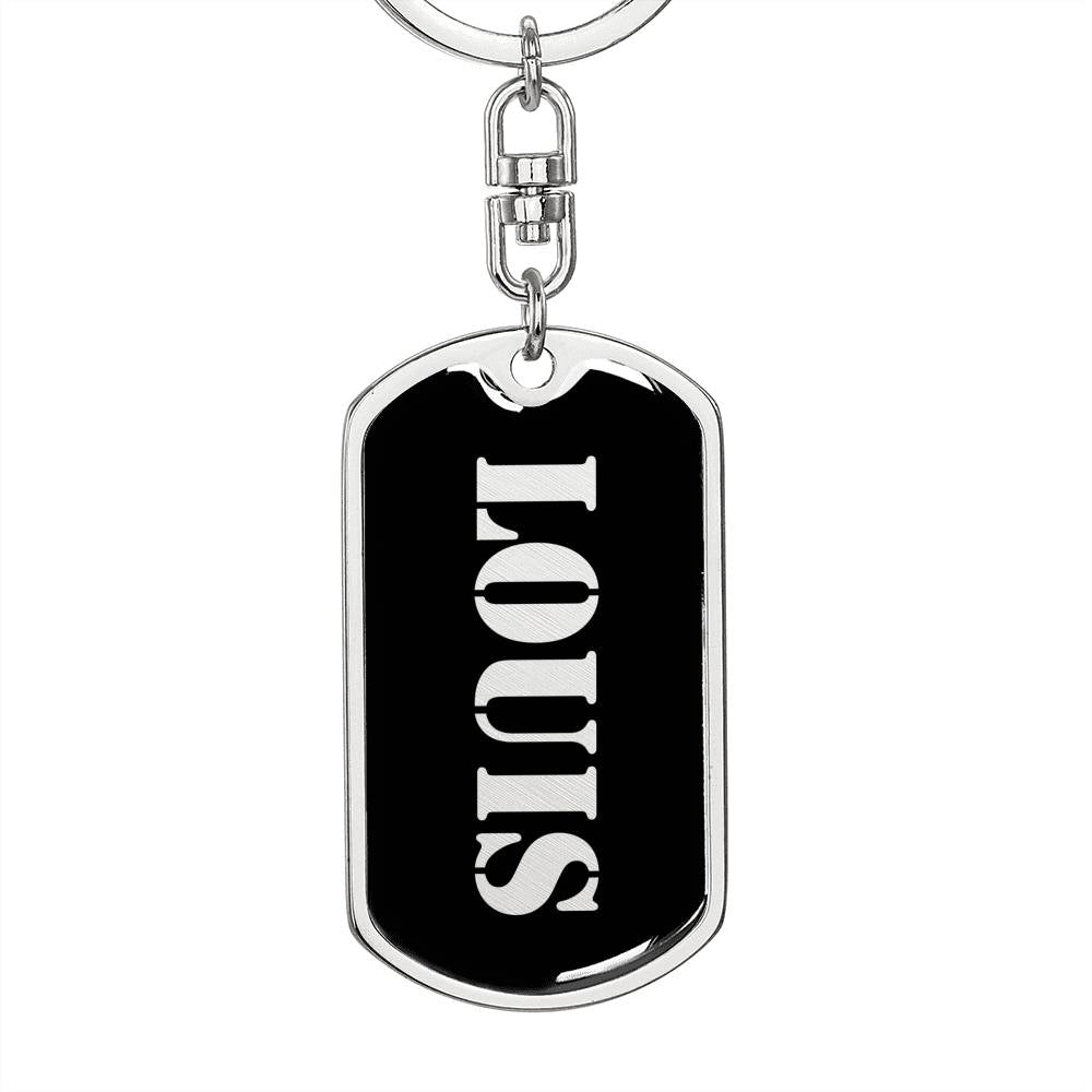 Louis v3 - Luxury Dog Tag Keychain
