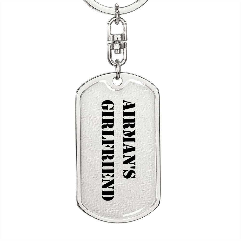 Airman's Girlfriend - Luxury Dog Tag Keychain