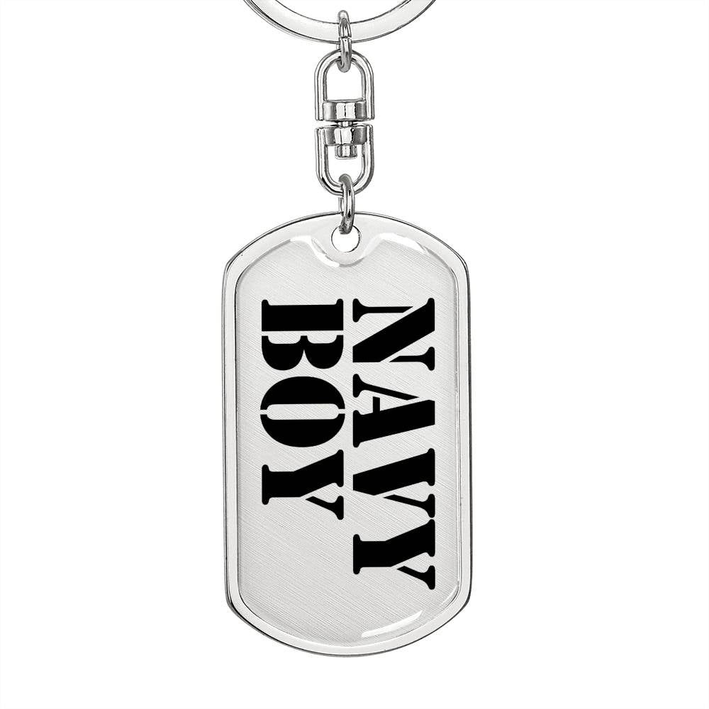 Navy Boy - Luxury Dog Tag Keychain