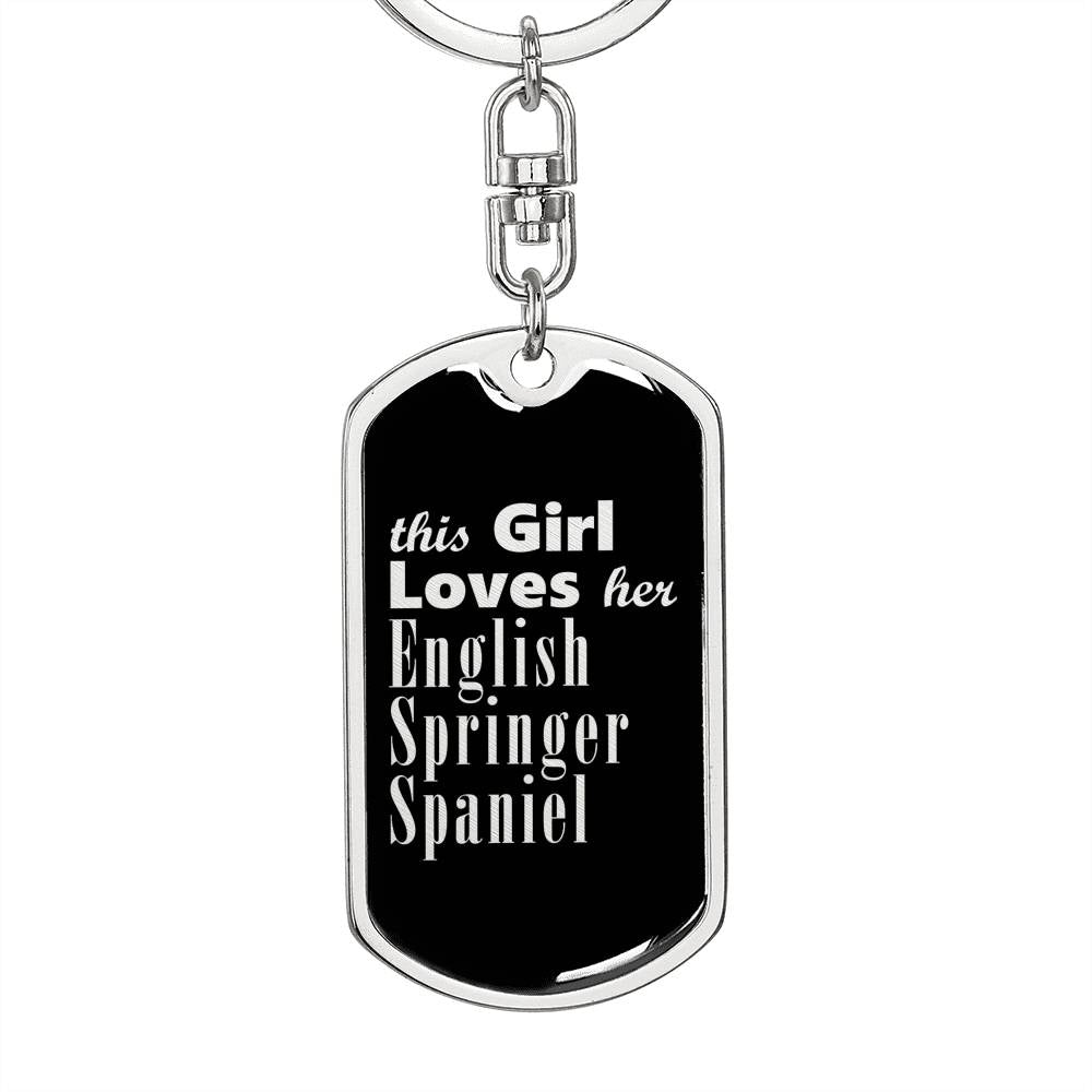 English Springer Spaniel v2 - Luxury Dog Tag Keychain