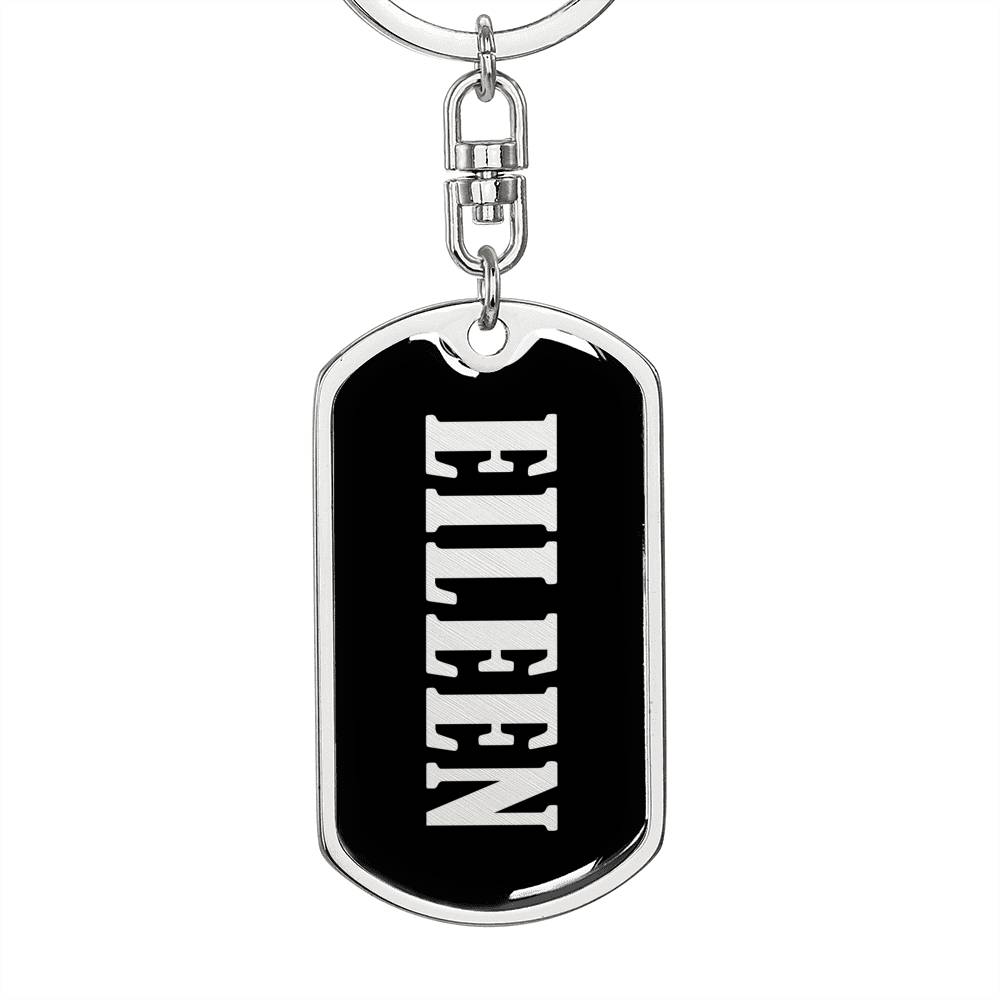 Eileen v02 - Luxury Dog Tag Keychain