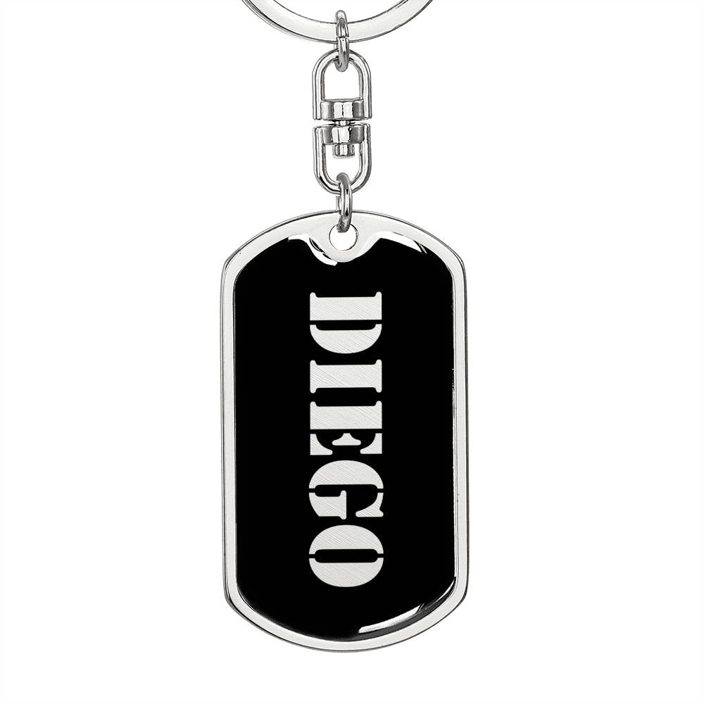 Diego v3 - Luxury Dog Tag Keychain