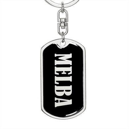 Melba v02 - Luxury Dog Tag Keychain