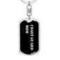 Coast Guard Mom v2 - Luxury Dog Tag Keychain