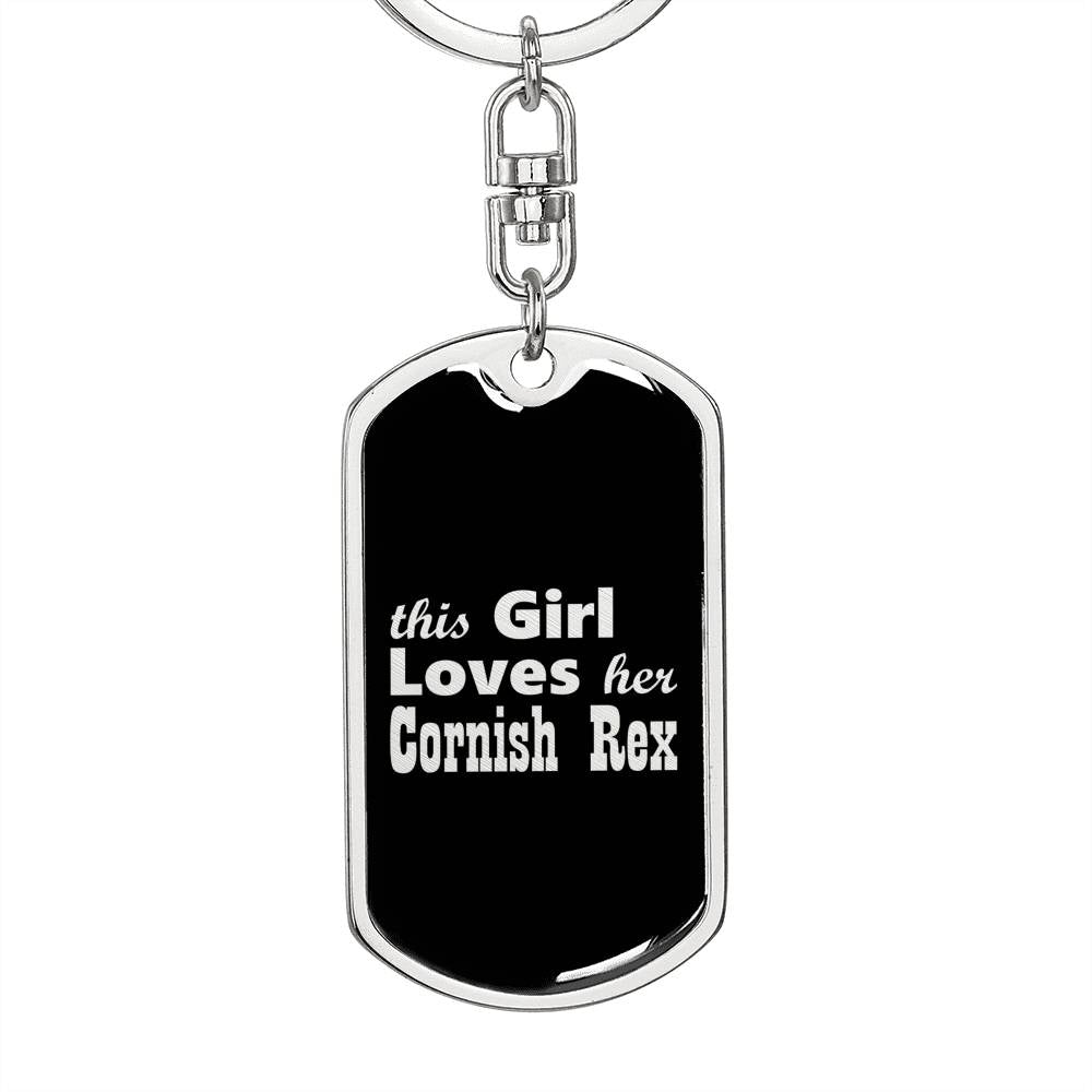 Cornish Rex v2 - Luxury Dog Tag Keychain